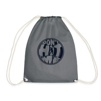 Don't Hit Me Team Game Prisonball Player Dodgeball - Drawstring Bag - grey - Front