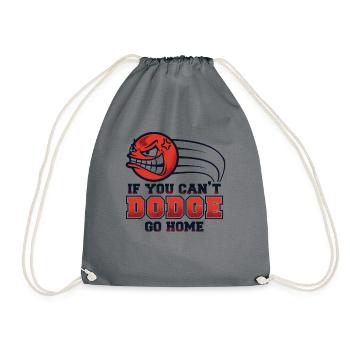 If You Can't Go Home Prisonball Team Game - Drawstring Bag - grey - Front
