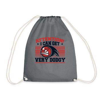 I Can Get Very Dodgy Team Game Prisonball Player - Drawstring Bag - grey - Front