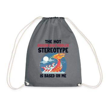 Le stéréotype du bateau-dragon est basé sur moi Team Lover - Sac de sport léger - gris - Devant