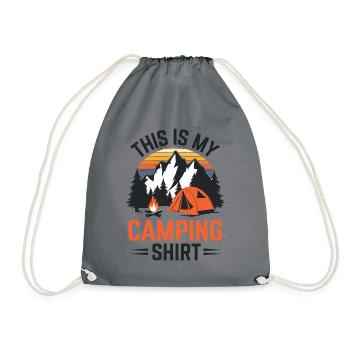C’est mon t-shirt de camping 3 x5400 - Sac de sport léger - gris - Devant