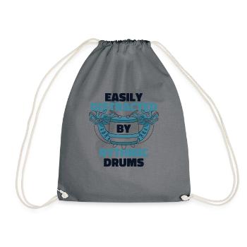Facilement distrait par l’équipe de pagayeurs de Rythmic Drums - Sac de sport léger - gris - Devant