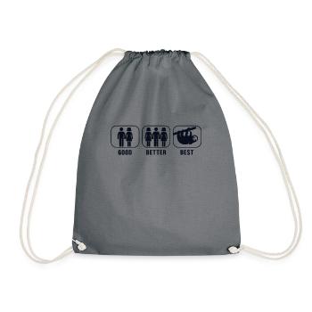 Bon Meilleur Meilleur Paresseux Folivora à gorge brune - Sac de sport léger - gris - Devant