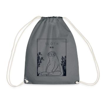 Paresseux Hanzi chinois Pilosa à gorge brune - Sac de sport léger - gris - Devant