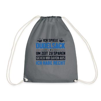 Dudelsackspieler hat immer Recht Blowpipe Player - Sac de sport léger - gris - Devant