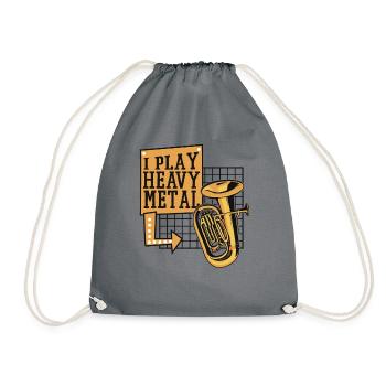 Je joue du heavy metal Euphoniste Euphoniste Joueur - Sac de sport léger - gris - Devant