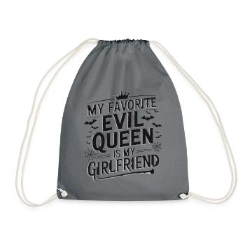 My Favorite Evil Queen Is My Girlfriend - Drawstring Bag - grey - Front