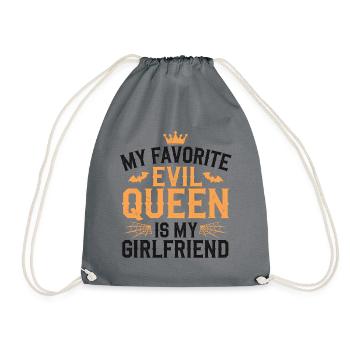 My Favorite Evil Queen Is My Girlfriend - Drawstring Bag - grey - Front