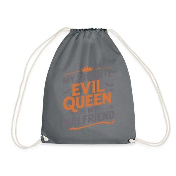 My Favorite Evil Queen Is My Girlfriend - Drawstring Bag - grey - Front