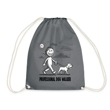 Pitbull Pet Dog Amoureux des animaux - Sac de sport léger - gris - Devant