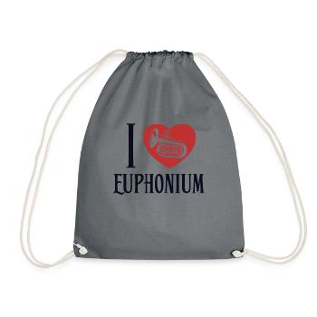 J’adore Euphonium Instrument Euphonist - Sac de sport léger - gris - Devant