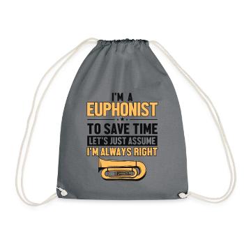Euphoniste Supposons que j’ai raison Instrument - Sac de sport léger - gris - Devant