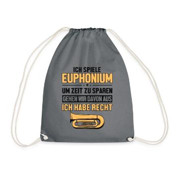 Euphoniumspieler hat immer Recht Euphonist Player - Sac de sport léger - gris - Devant
