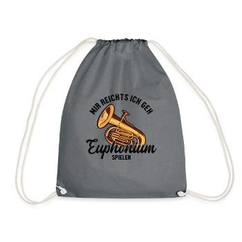 Mir reichts ich geh Euphonium spielen Euphonist - Drawstring Bag - grey - Front