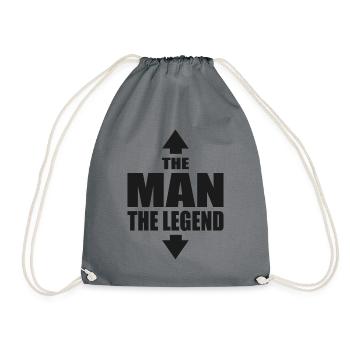 L’homme La légende Mallesprüche - Sac de sport léger - gris - Devant