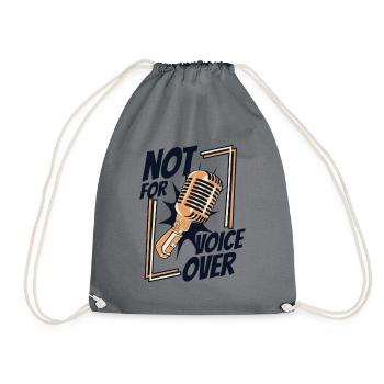 Not For Voice Over Opera House Vocalist Lover - Drawstring Bag - grey - Front