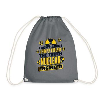 J’explique simplement la vérité Énergie Uranium Nucléaire - Sac de sport léger - gris - Devant