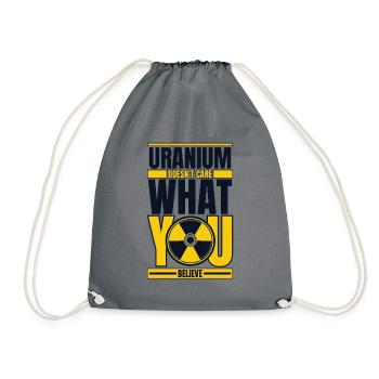 L’uranium ne se soucie pas de ce que vous croyez nucléaire - Sac de sport léger - gris - Devant