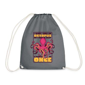 Pourrait gifler 8 personnes à la fois Cephalopoda Octopodes - Sac de sport léger - gris - Devant