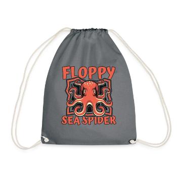 Floppy Sea Spider Octopoda Cephalopoda Octopodes - Drawstring Bag - grey - Front