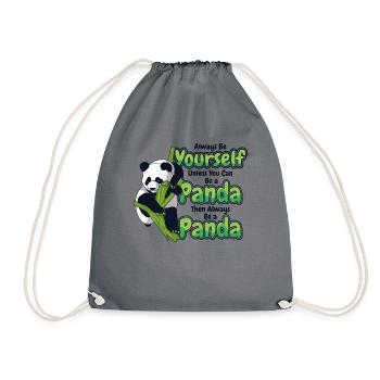 Soyez toujours vous-même à moins que vous ne puissiez être un panda - Sac de sport léger - gris - Devant