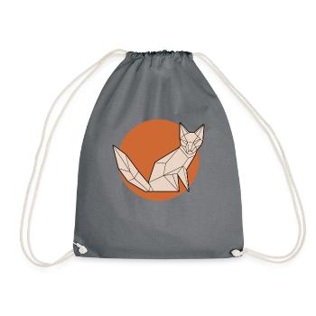 Lineart Caninae Rotfuchs Canidae Fuchs Liebhaber Fuchs - Turnbeutel - Grau - Vorne