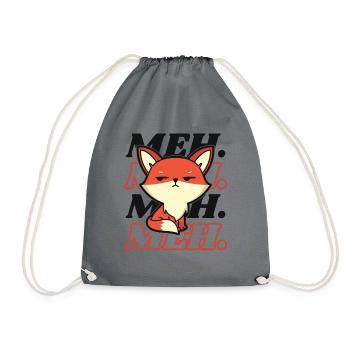 Meh Caninae Rotfuchs Canidae Fuchs Liebhaber Fuchs - Turnbeutel - Grau - Vorne