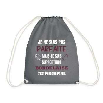 Supportrice Bordelaise Rugby - Sac de sport léger - gris - Devant