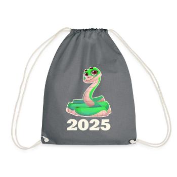 snake - Turnbeutel - Grau - Vorne