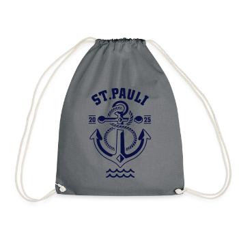 St. Pauli Hamburg Anker Reeperbahn - Sac de sport léger - gris - Devant