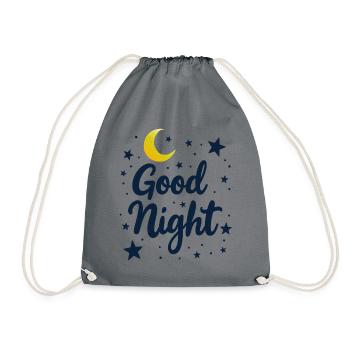Bonne nuit rêveur look douillet - Sac de sport léger - gris - Devant