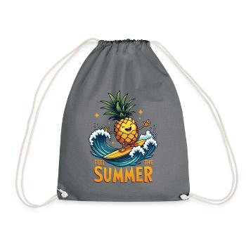 Ananas Surfer Surf Feel L’été - Sac de sport léger - gris - Devant