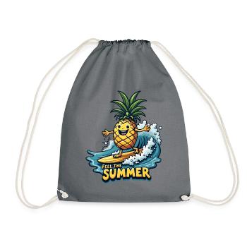 Ananas Surfer Surf Feel L’été - Sac de sport léger - gris - Devant