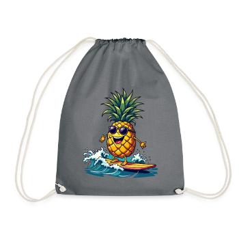 Ananas Surfer Surf Feel L’été - Sac de sport léger - gris - Devant