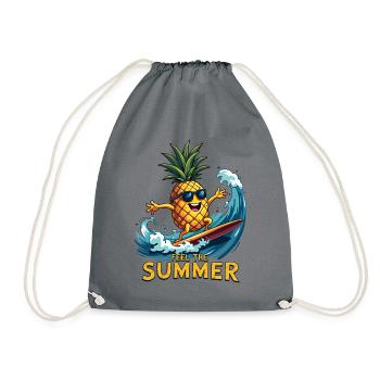 Ananas Surfer Surf Feel L’été - Sac de sport léger - gris - Devant