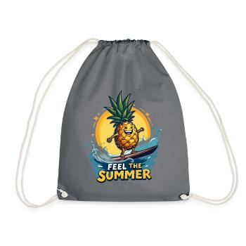 Ananas Surfer Surf Feel L’été - Sac de sport léger - gris - Devant