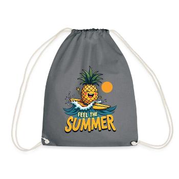 Ananas Surfer Surf Feel L’été - Sac de sport léger - gris - Devant