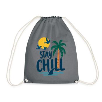 Séjour Chill Détente tropicale Vacances d’été - Sac de sport léger - gris - Devant