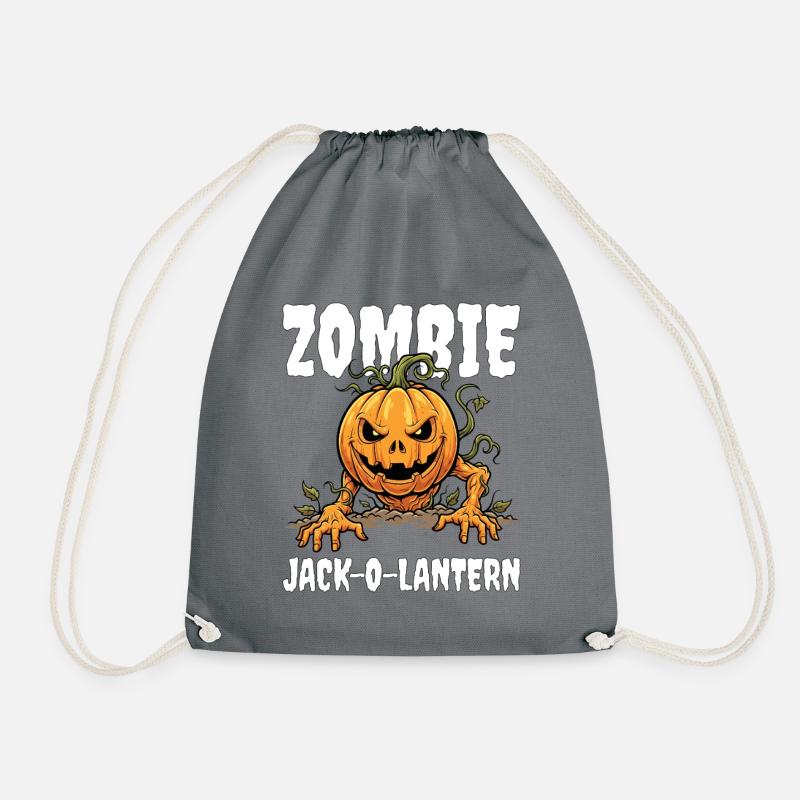ZOMBIE JACK-O-LANTERN - ZOMBIE HALLOWEEN - Turnbeutel - Grau