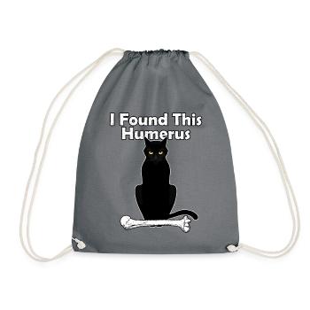 J’ai trouvé ce chat humérus - Sac de sport léger - gris - Devant