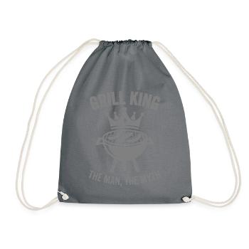 GRILL KING THE MAN THE MYTH Legend - Drawstring Bag - grey - Front