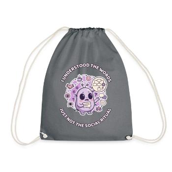 J’ai compris les mots - Sac de sport léger - gris - Devant