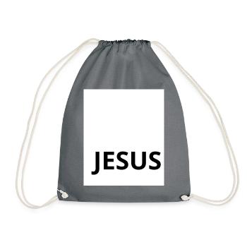 JESUS - Turnbeutel - Grau - Vorne