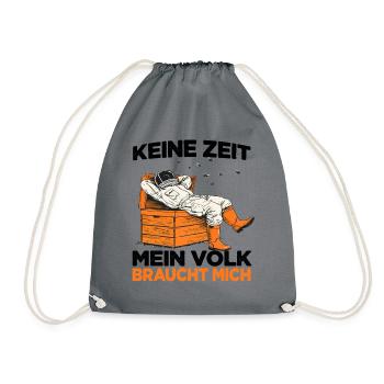 Imkerhut Imkeranzug Bienen Fan Humorvolles Bienen - Turnbeutel - Grau - Vorne