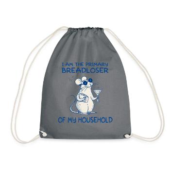Main breadwinner of the household mouse - Drawstring Bag - grey - Front