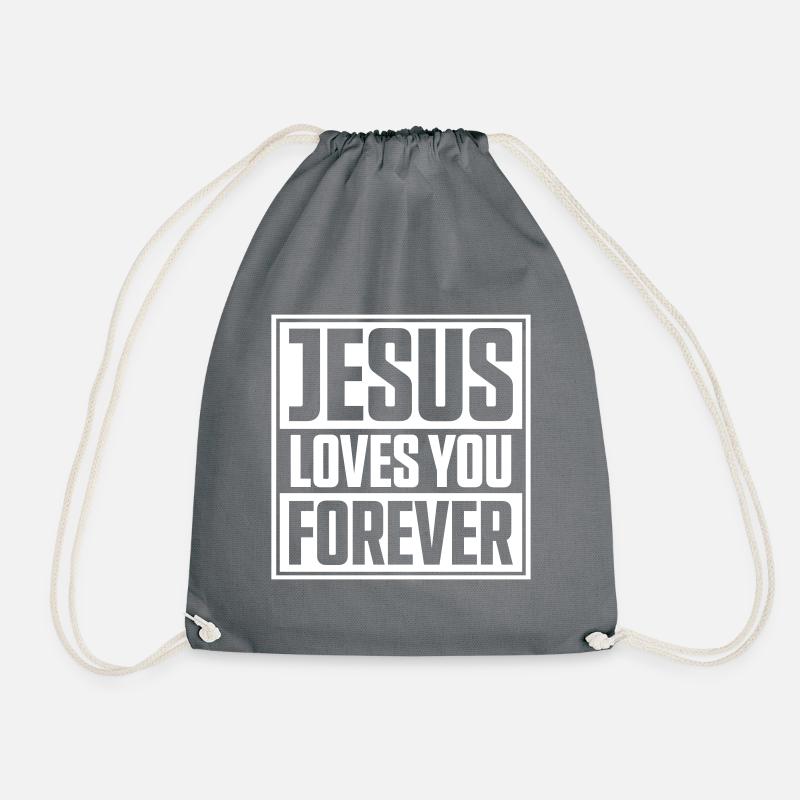 jesus liebt dich - Turnbeutel - Grau