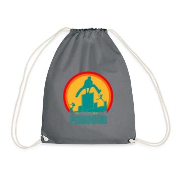 Parkour Sport Freerunning Retro Vintage - Sac de sport léger - gris - Devant