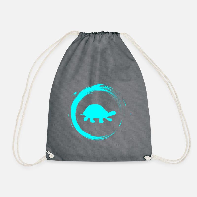 Schildkröte - Turnbeutel - Grau