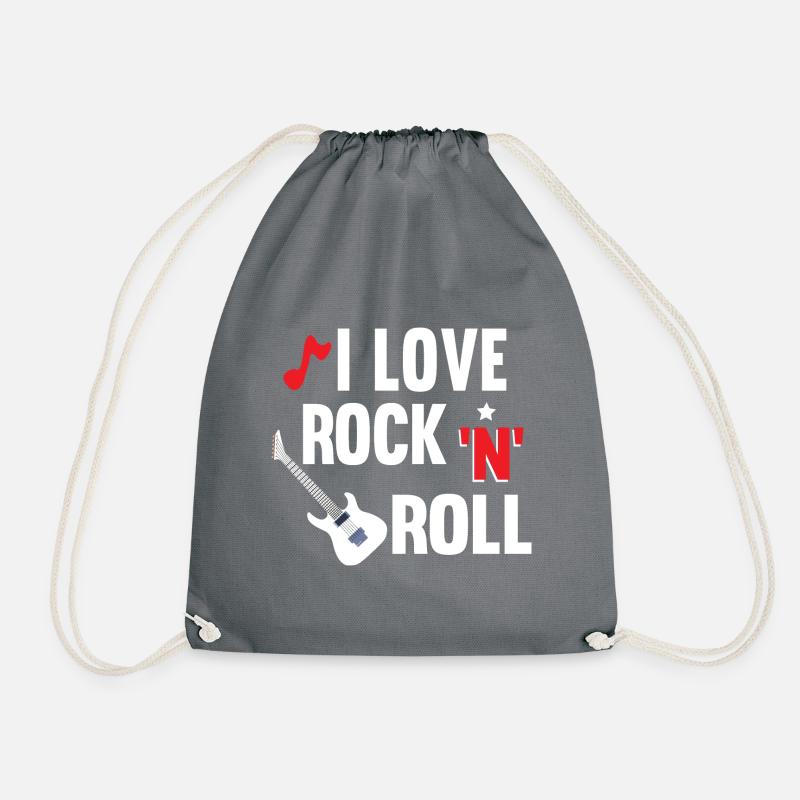 I Love Rock‘N‘Roll - Turnbeutel - Grau