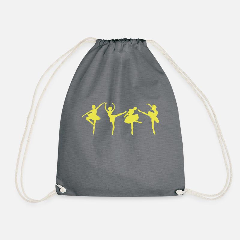 Ballett-Tänzerin dancer17 - Turnbeutel - Grau